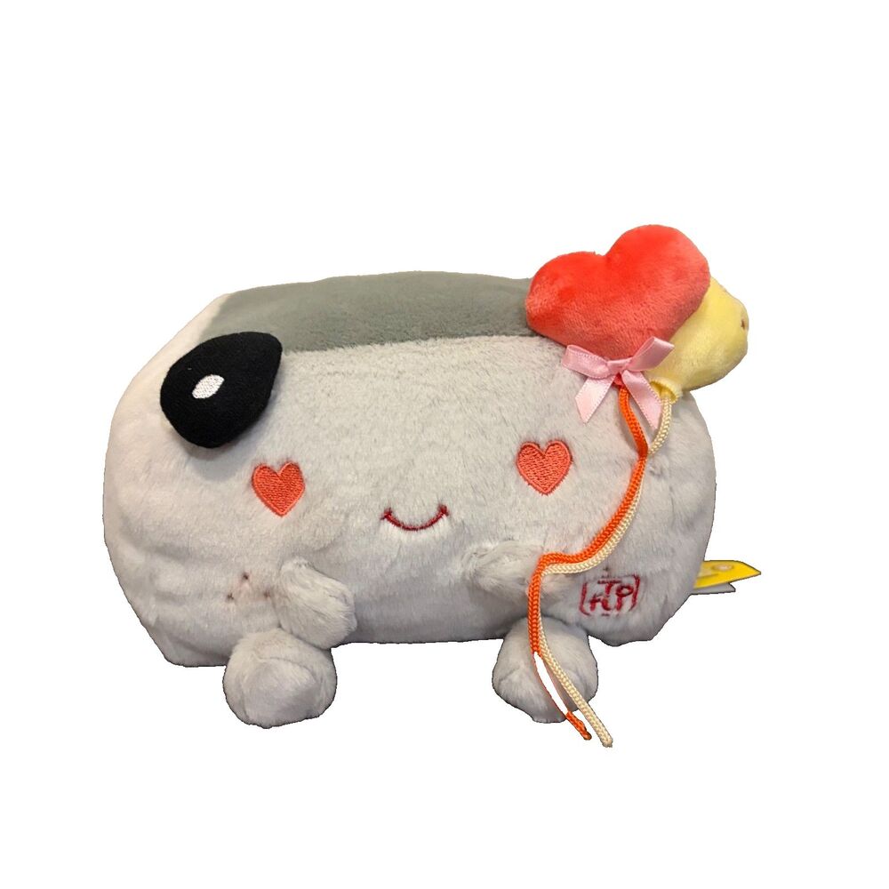 Gotcha Tofu Plush Stuffed Animal Toy 7" Gray